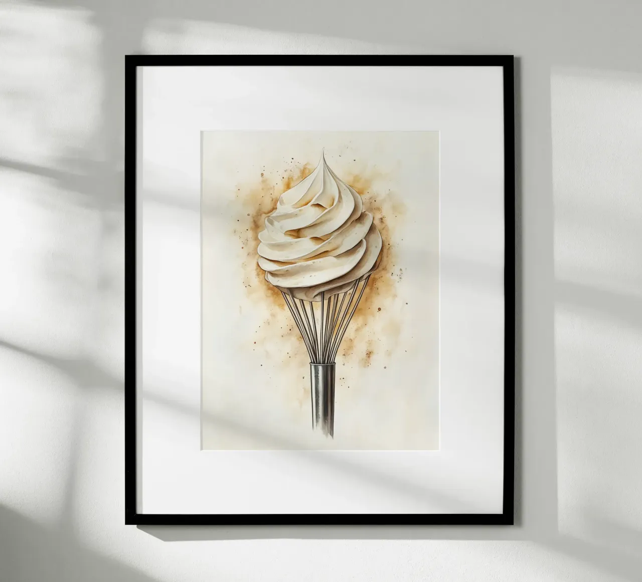 Frullare con la panna montata poster con telaio in plastica da Spice & Style