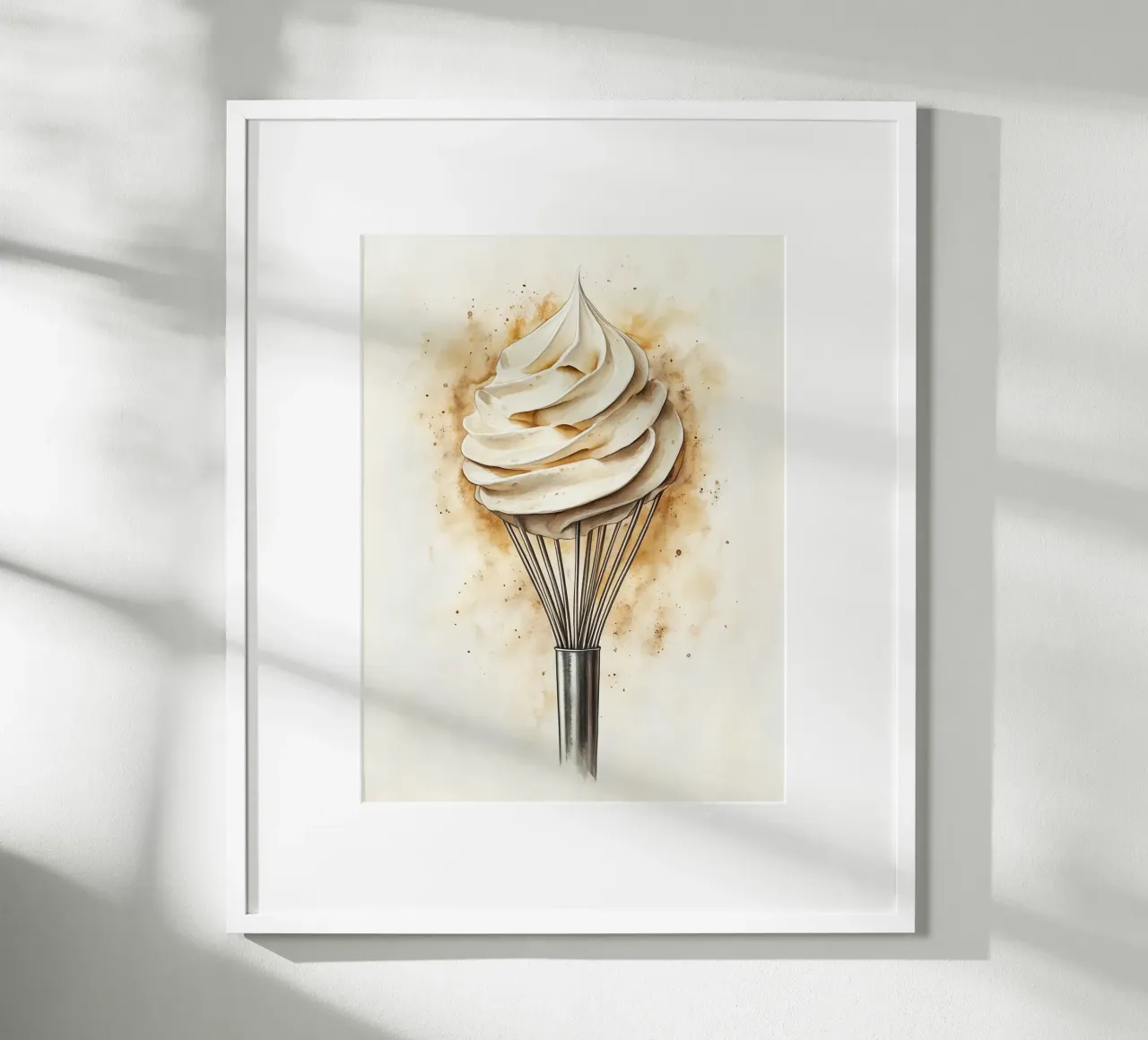 Frullare con la panna montata poster con telaio in plastica da Spice & Style
