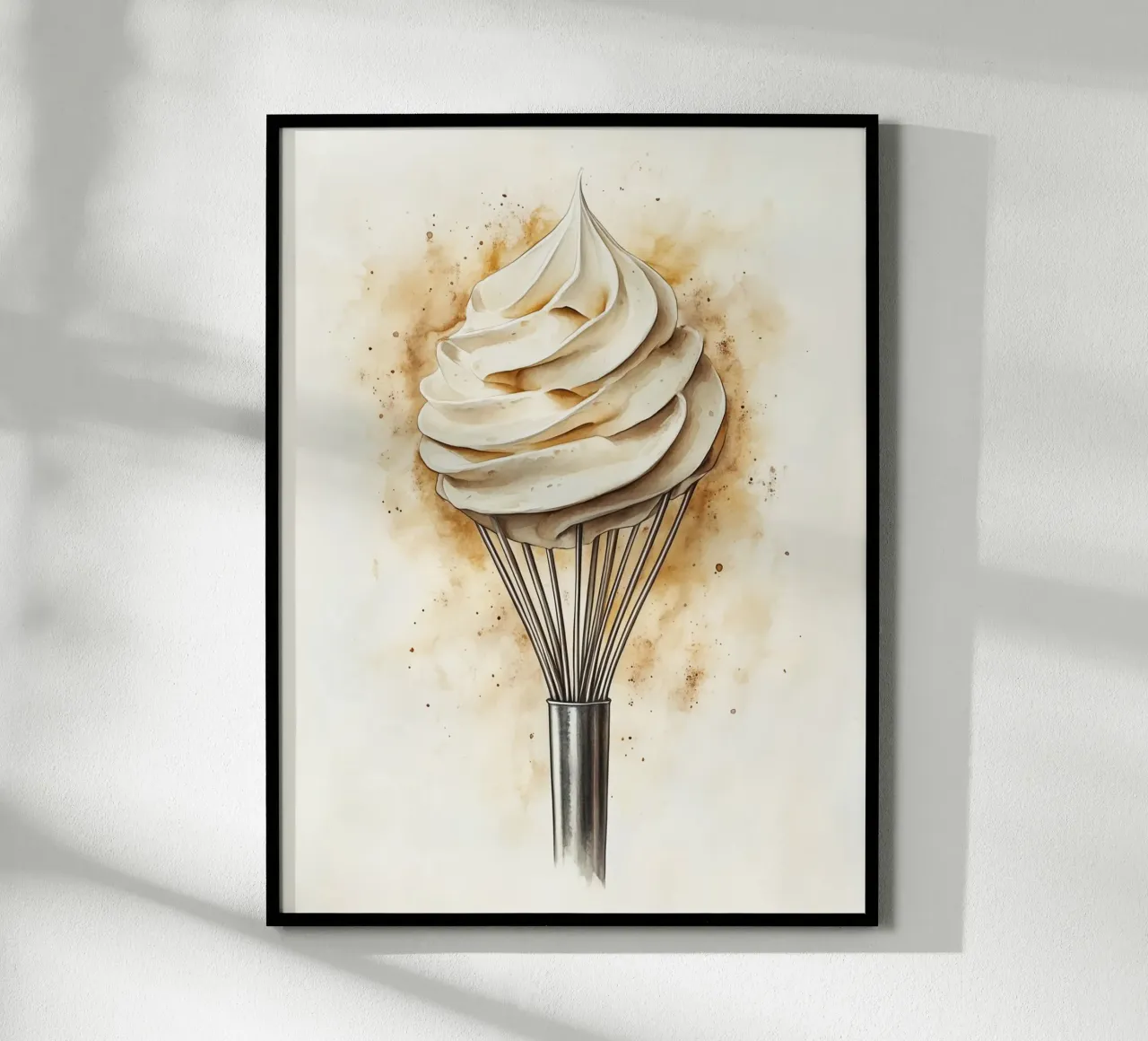 Frullare con la panna montata poster con telaio in plastica da Spice & Style
