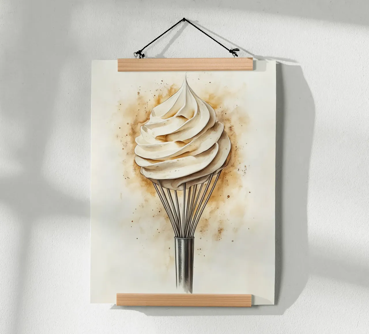 Frullare con la panna montata poster con telaio in plastica da Spice & Style