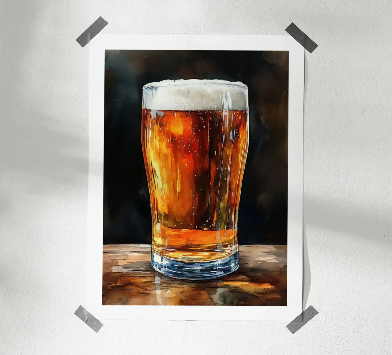 Bicchiere di birra poster da Spice & Style