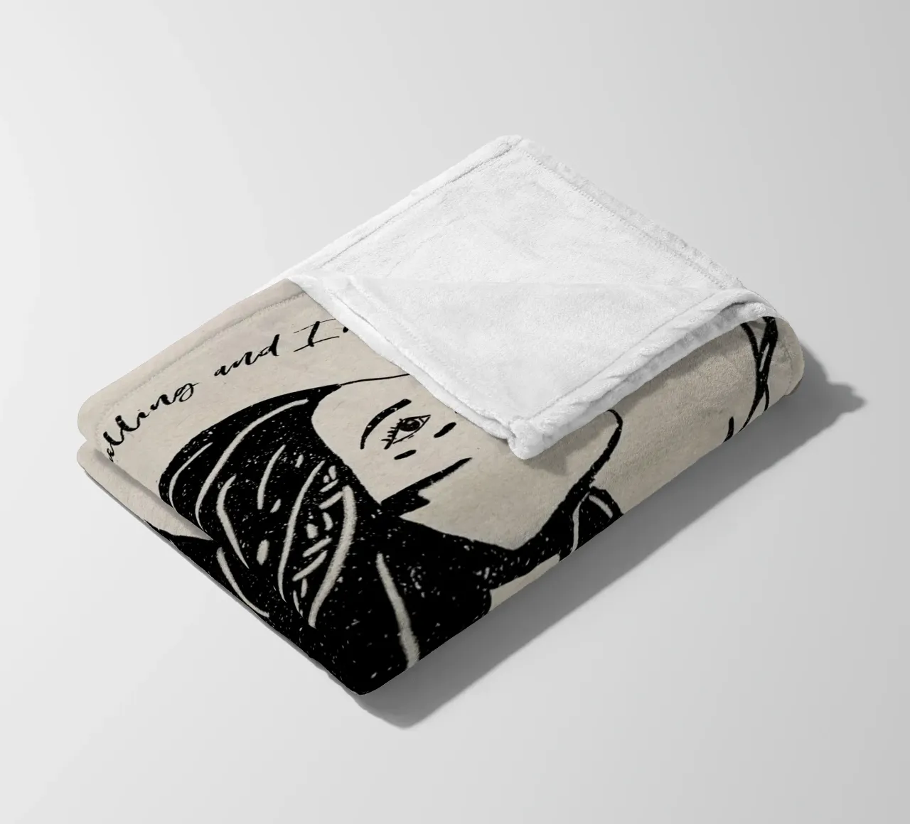 "La luna chiama e io devo andare" Tribale Strega Luna Nera coperta in pile da This Wild Soul - Illustration