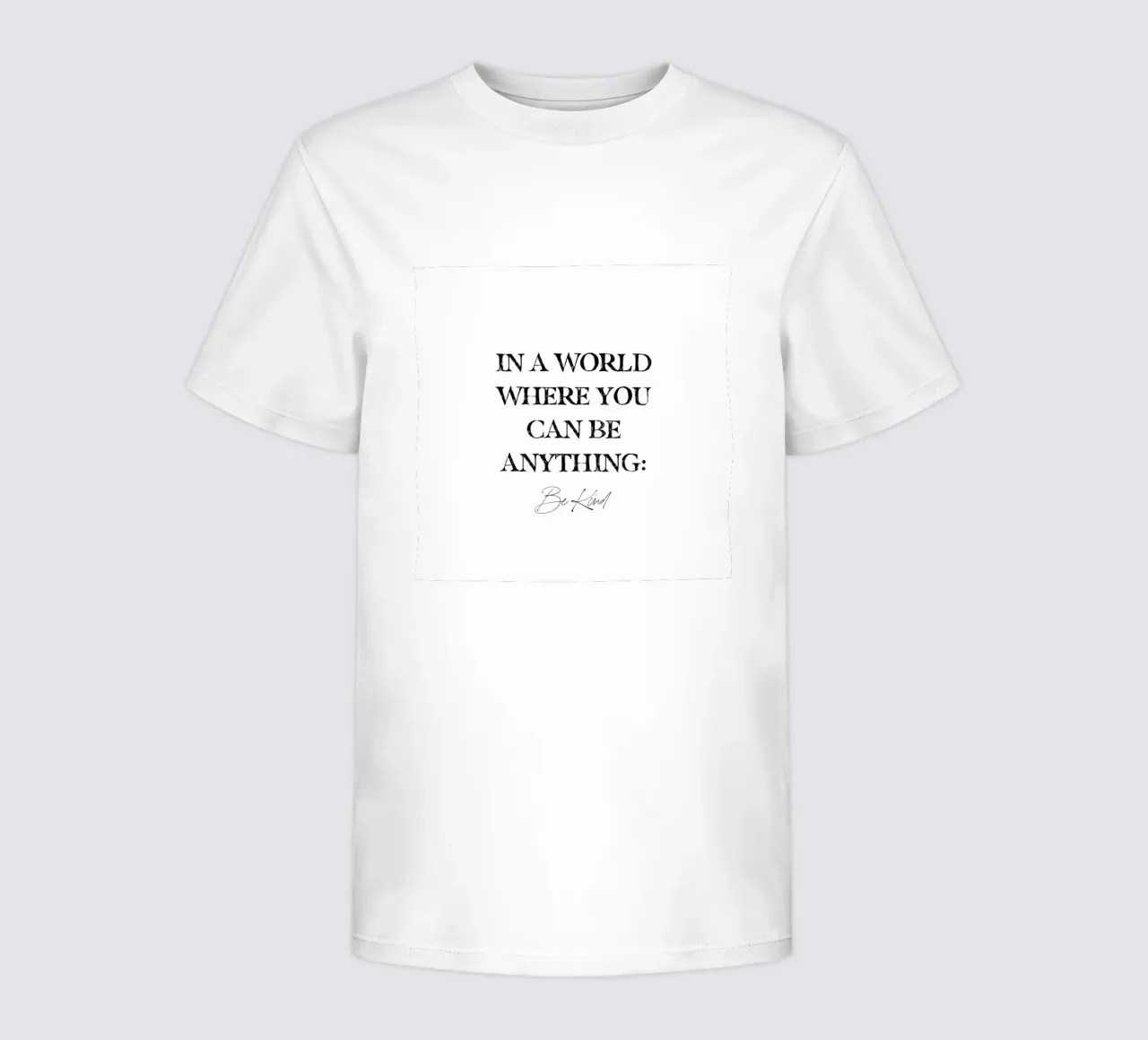 Dans un monde où l'on peut être tout ce que l'on veut, il faut être gentil. t-shirt enfant de This Wild Soul - Illustration