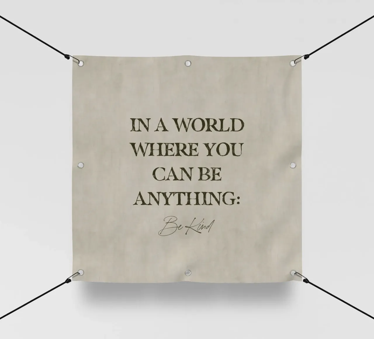 In un mondo in cui si può essere qualsiasi cosa, sii gentile Citazione d'arte telo in pvc da This Wild Soul - Illustration