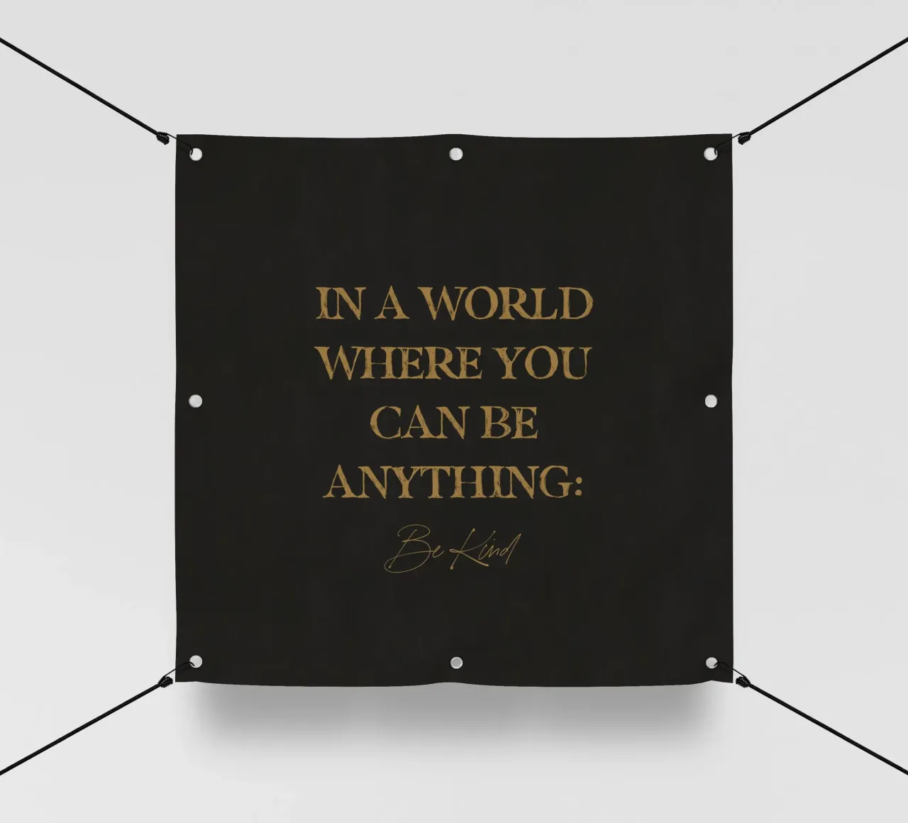 In un mondo in cui si può essere qualsiasi cosa, sii gentile Citazione d'arte telo in pvc da This Wild Soul - Illustration