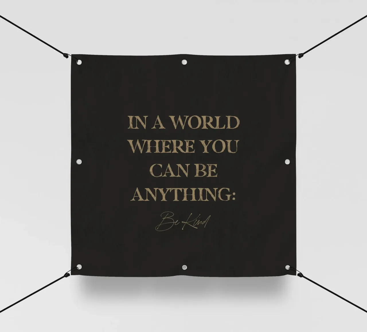 In un mondo in cui si può essere qualsiasi cosa, sii gentile Citazione d'arte telo in pvc da This Wild Soul - Illustration