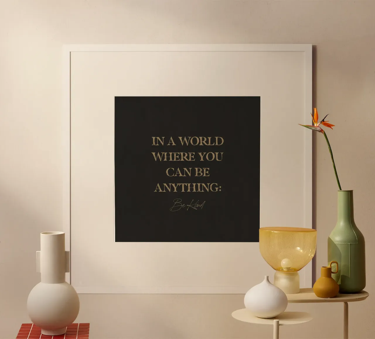 In un mondo in cui si può essere qualsiasi cosa, sii gentile Citazione d'arte carta hahnemühle da This Wild Soul - Illustration