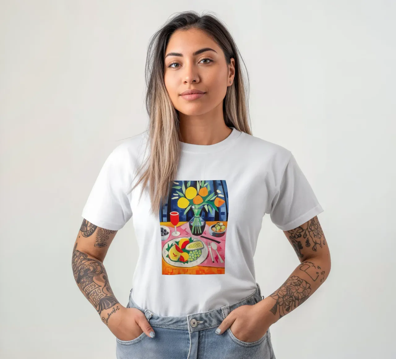 Tavola imbandita t-shirt da Carinaprint