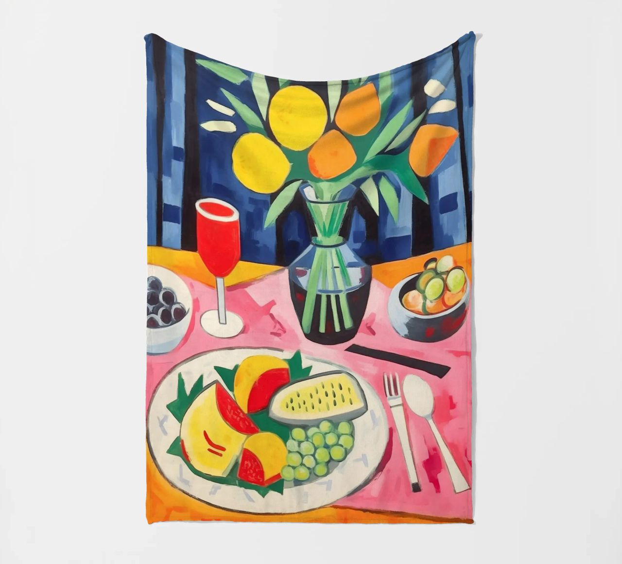 Set table fleece blanket by Carinaprint