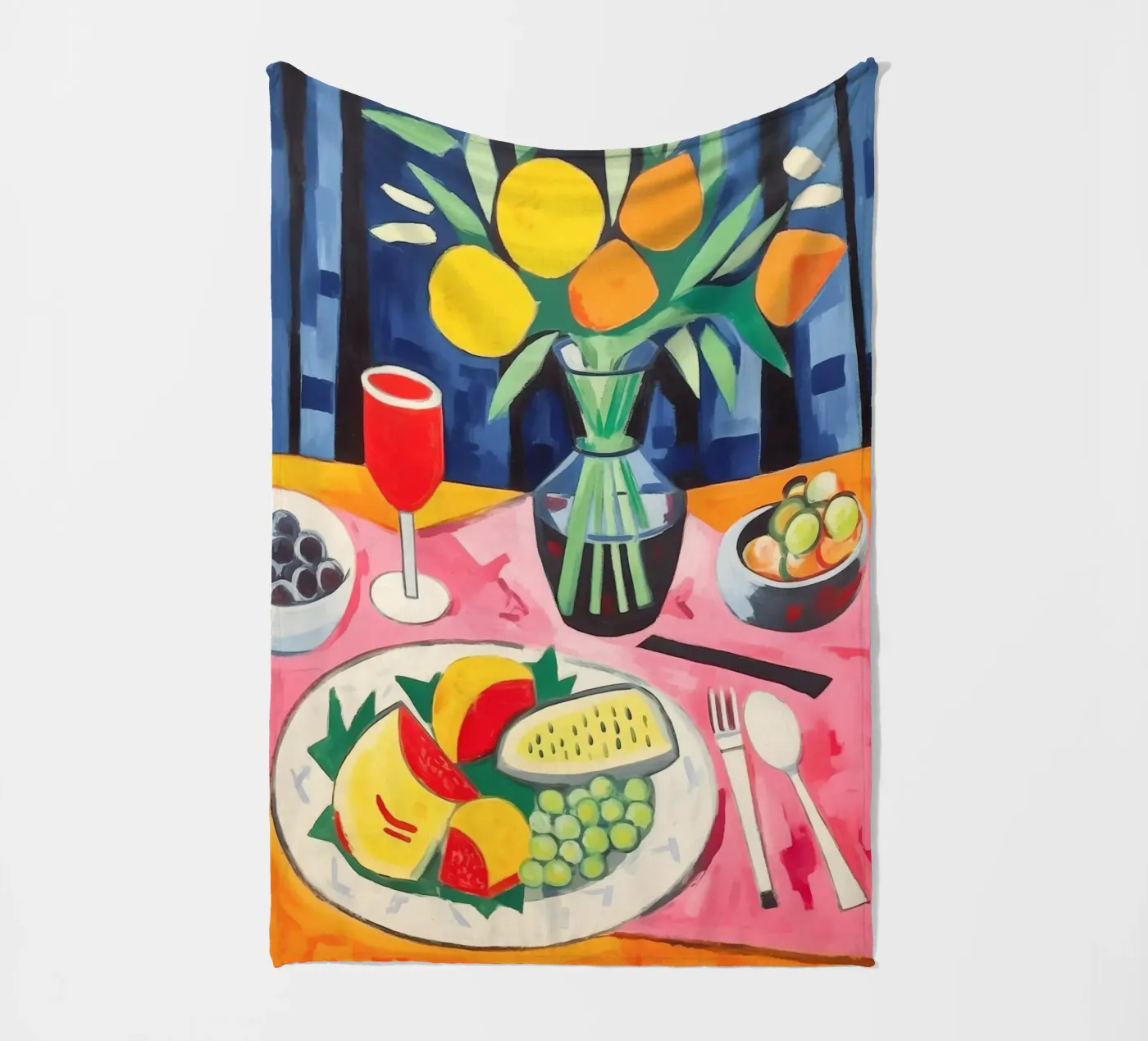 Set table fleece blanket by Carinaprint