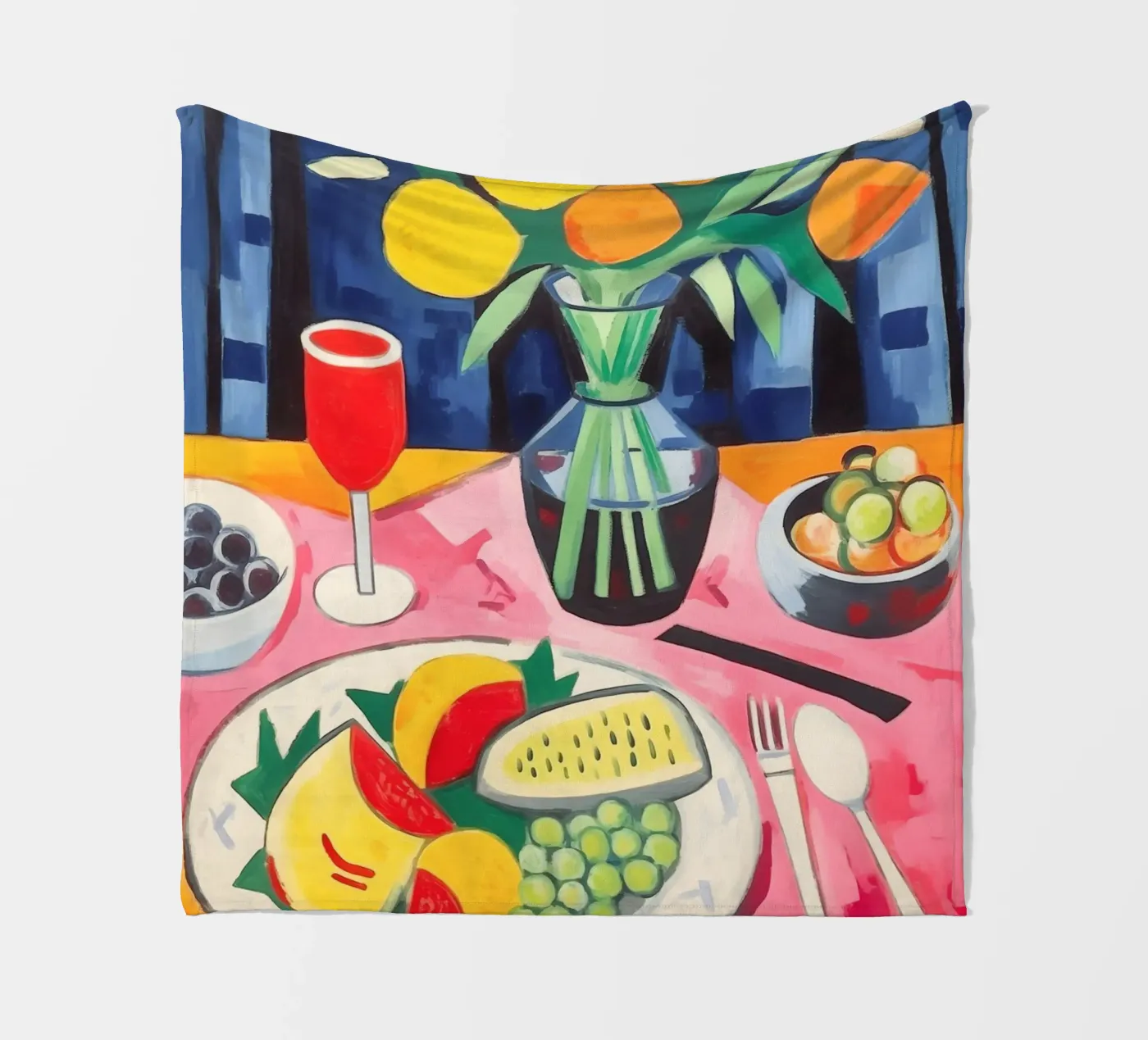 Set table fleece blanket by Carinaprint