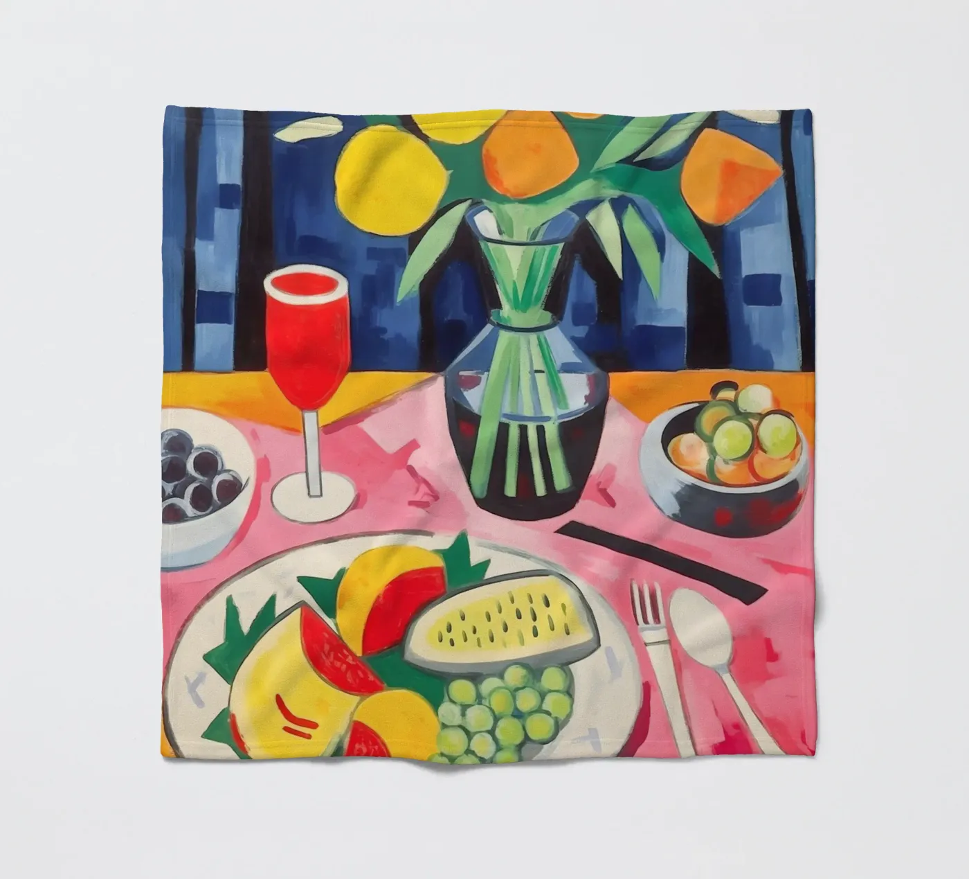 Set table fleece blanket by Carinaprint