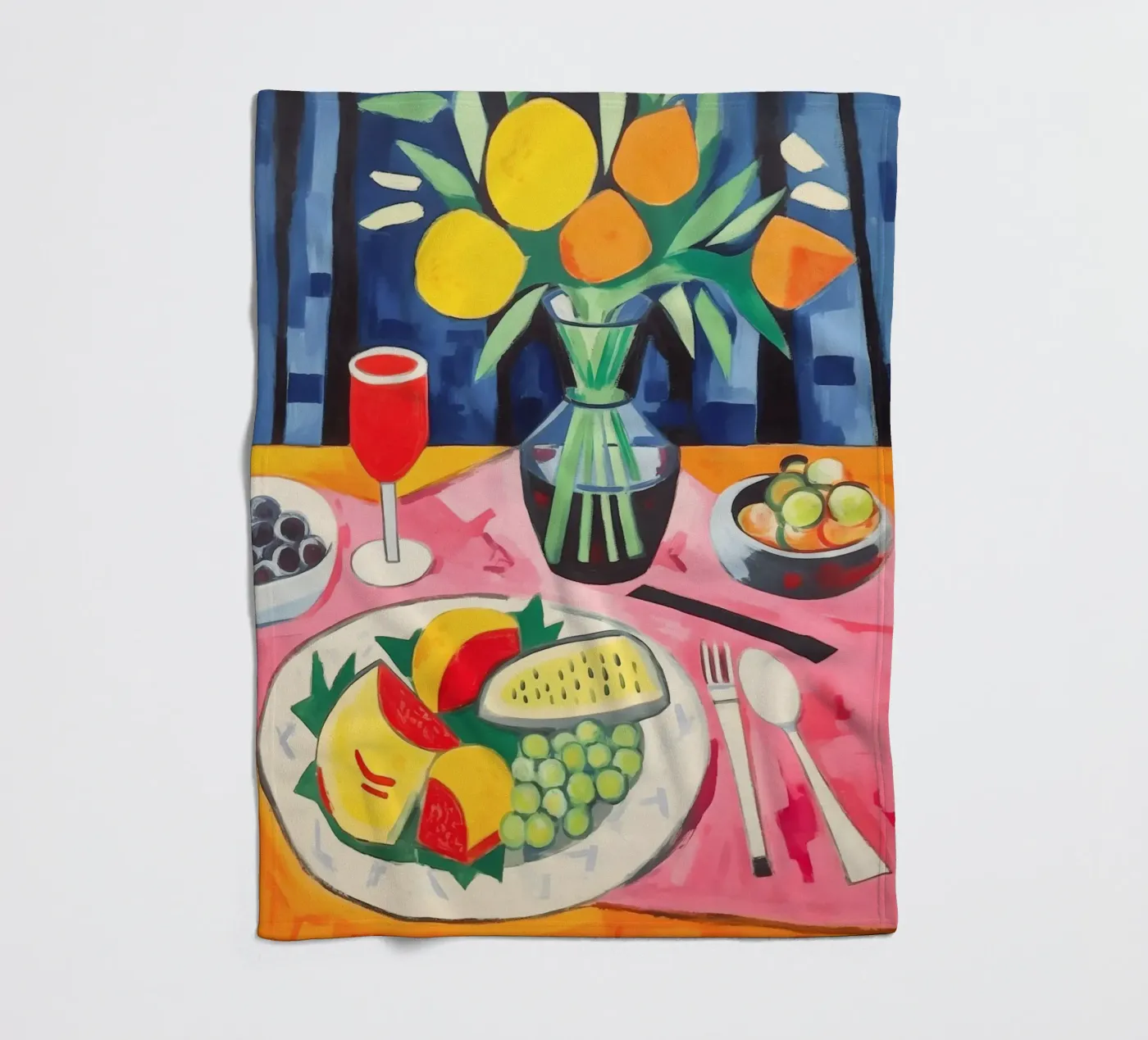 Set table fleece blanket by Carinaprint