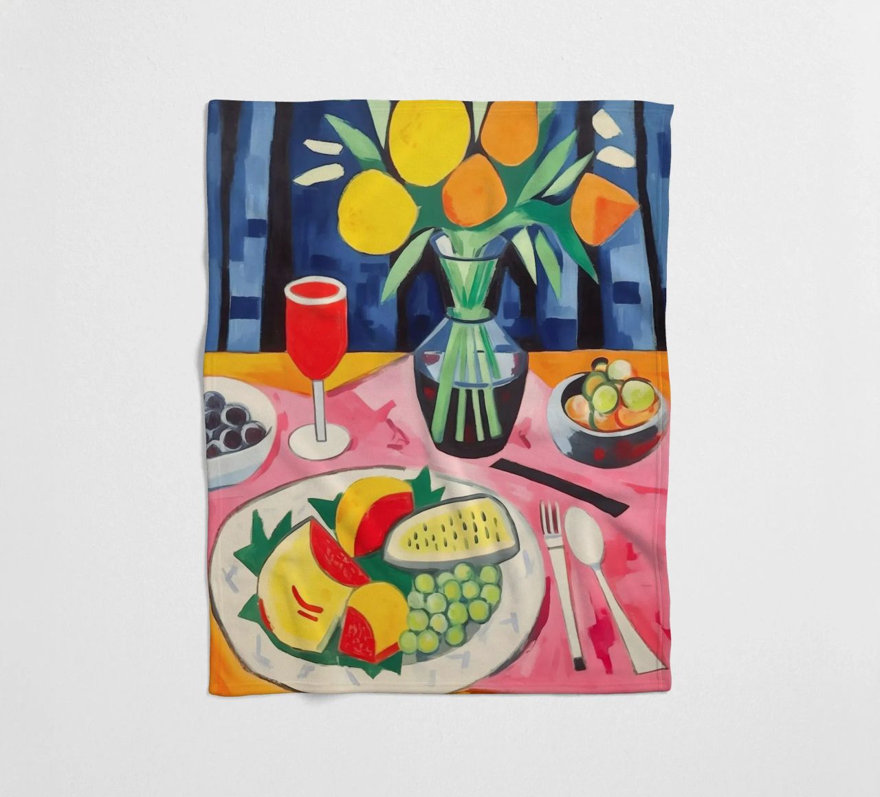 Set table fleece blanket by Carinaprint