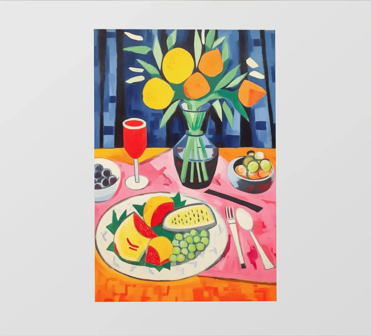 Tavola imbandita pellicola backlit da Carinaprint