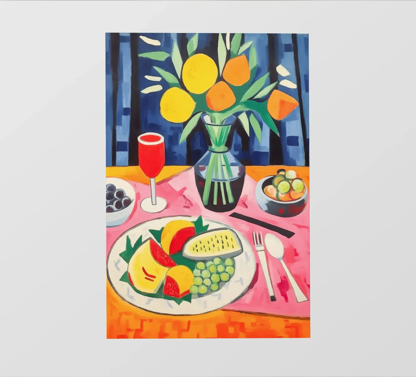 Tavola imbandita pellicola backlit da Carinaprint