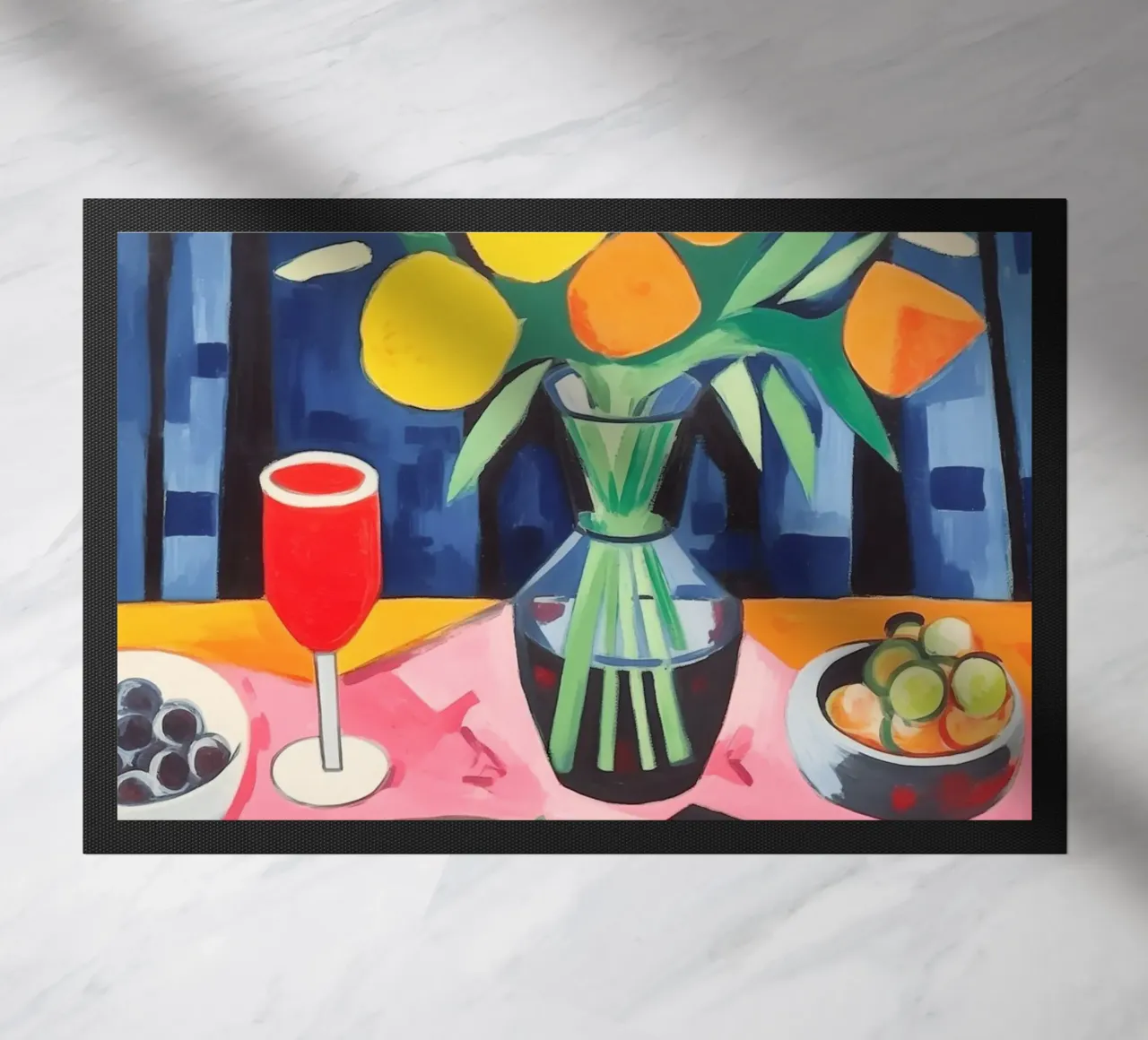 Gedeckter Tisch Fußmatte von Carinaprint