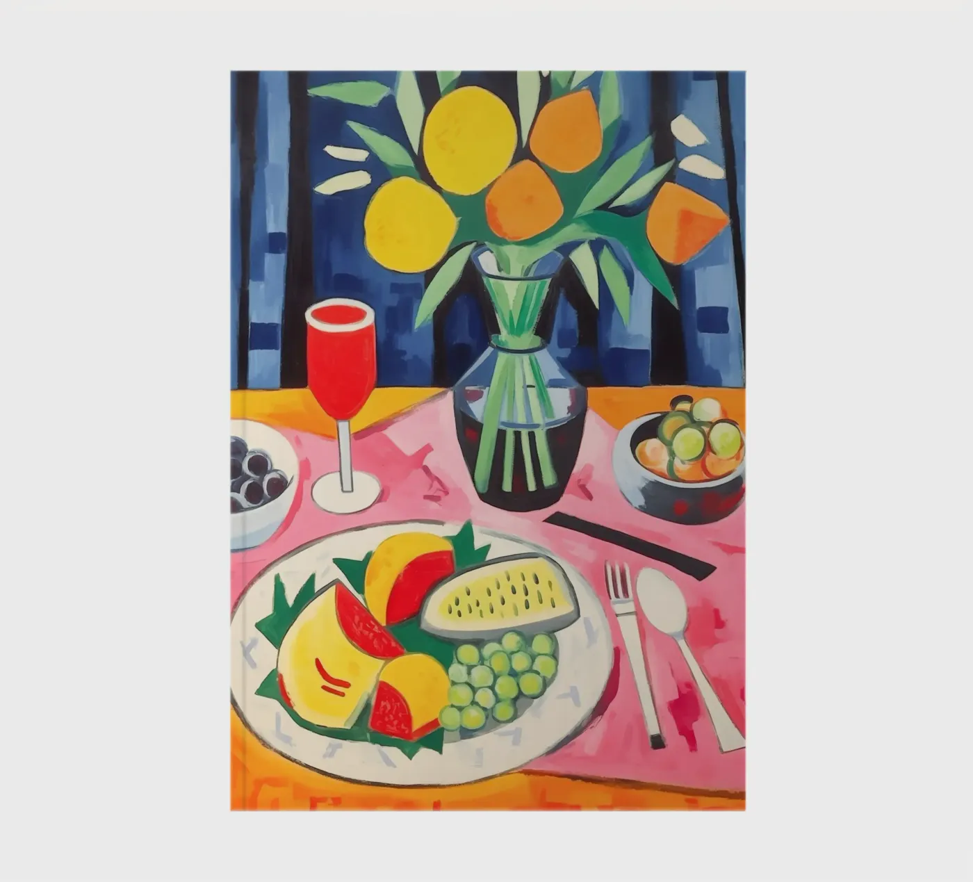 Set table notebook by Carinaprint