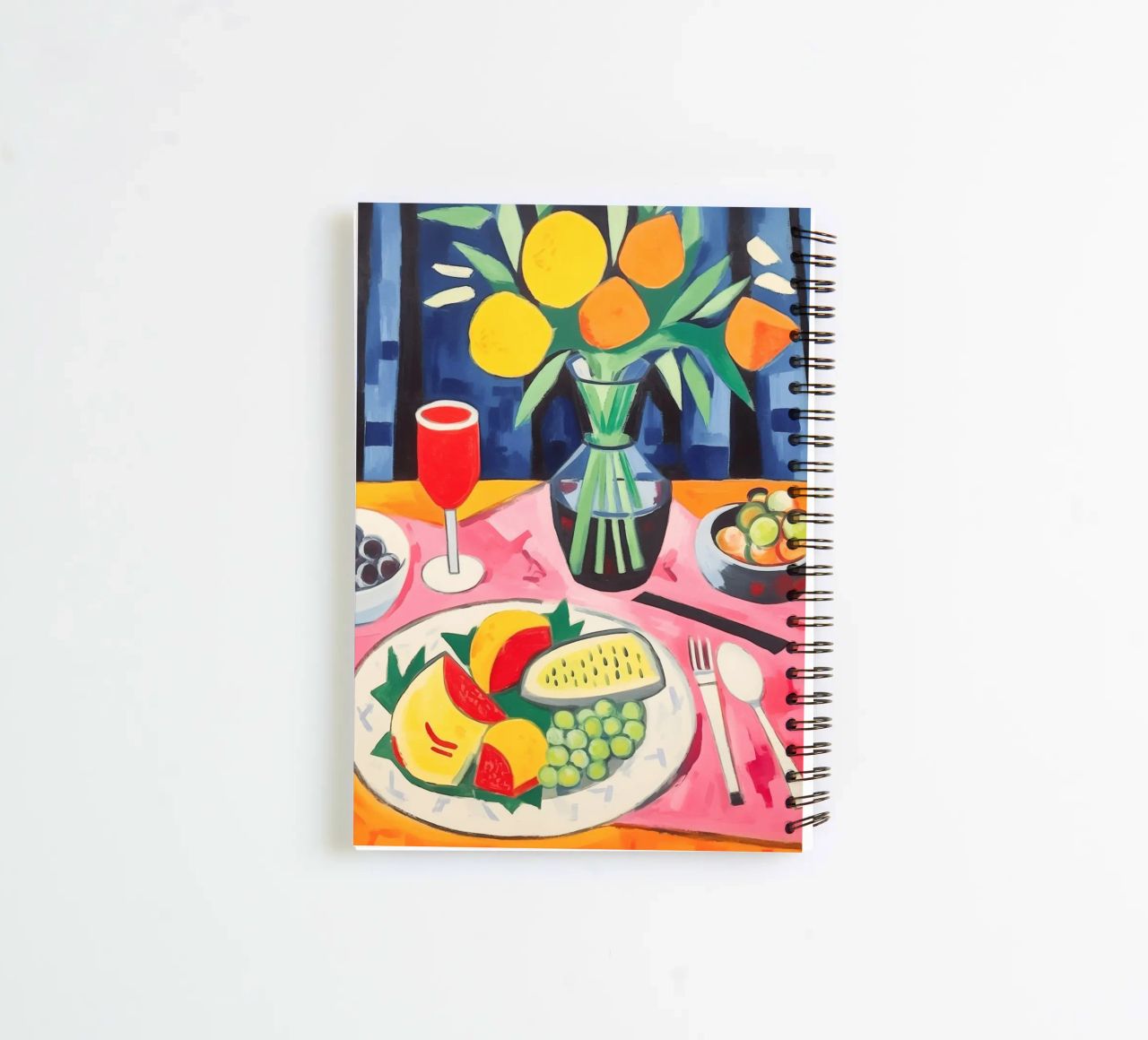 Set table spiral notebook by Carinaprint