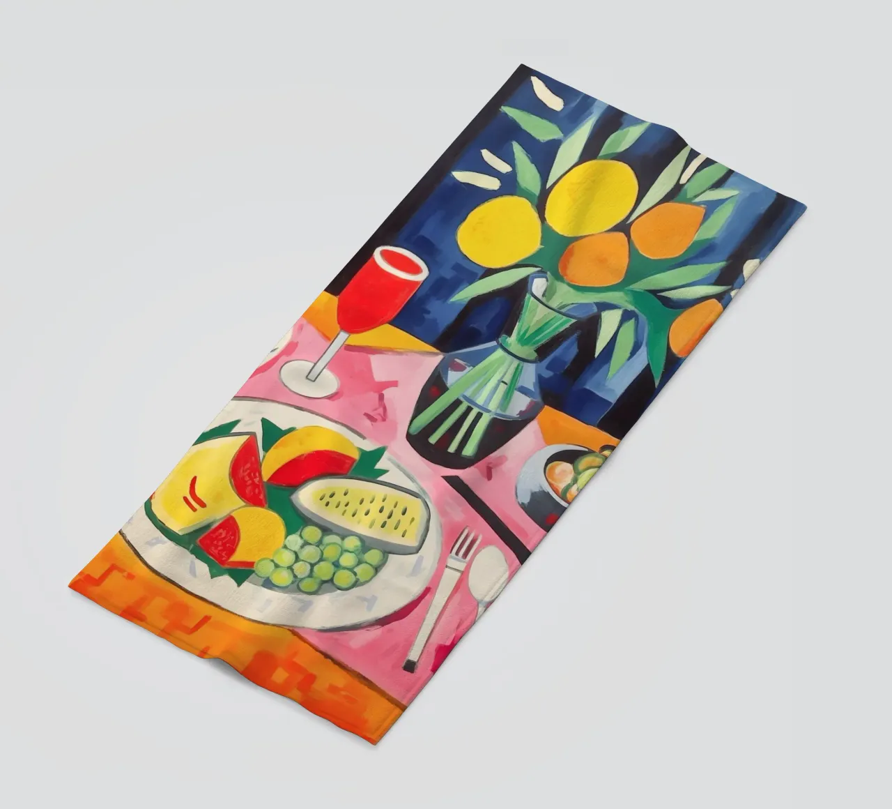 Tafel dekken strandhanddoek van Carinaprint