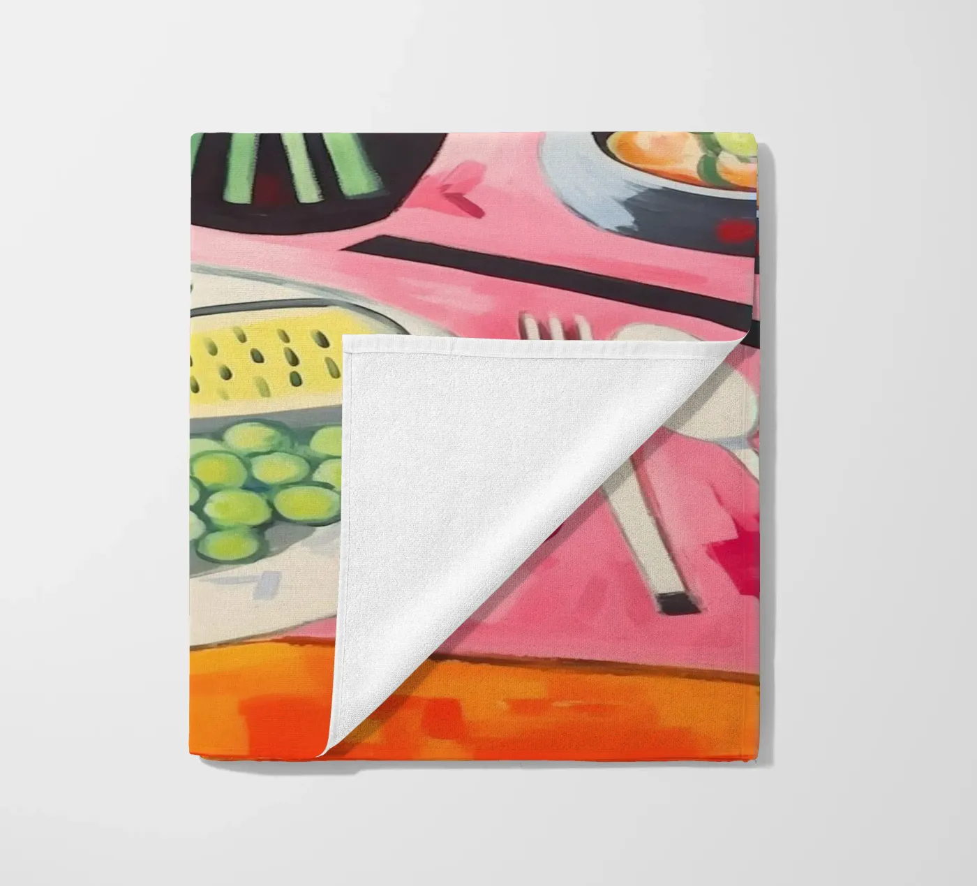 Gedeckter Tisch Strandtuch von Carinaprint