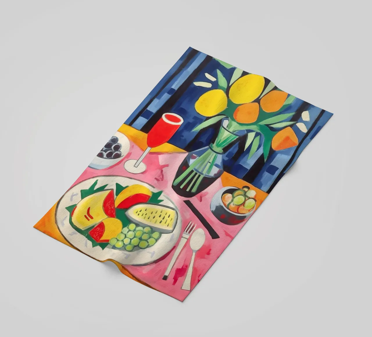 Tafel dekken strandhanddoek van Carinaprint