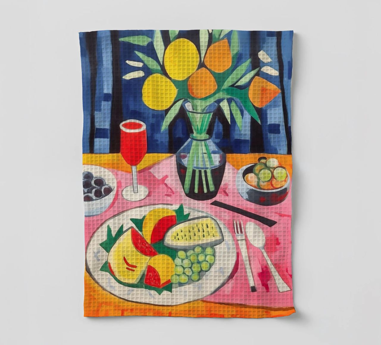 Set table tea towel by Carinaprint