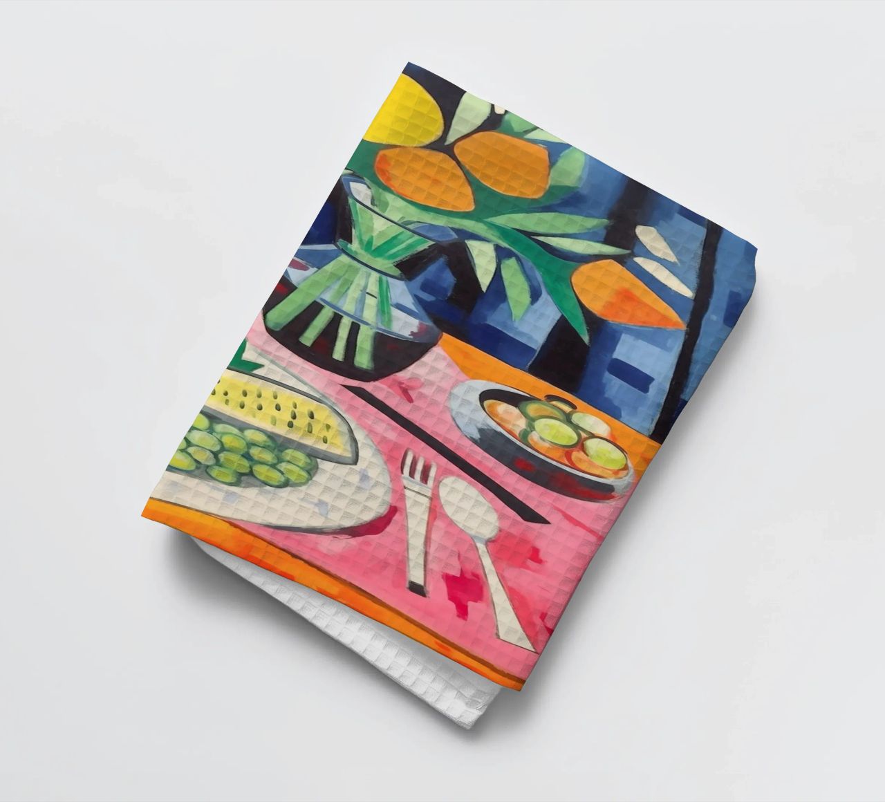 Set table tea towel by Carinaprint
