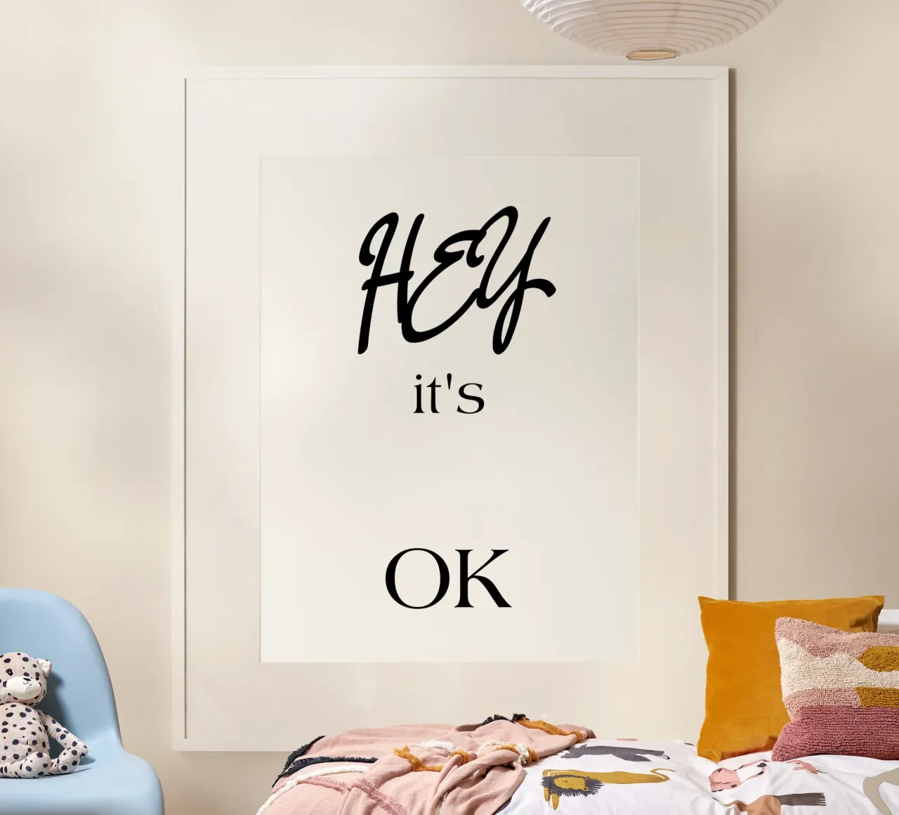 Hey it's Ok Simple Minimalist Elegant Typography hahnemühle de YV TYPOGRAPHY