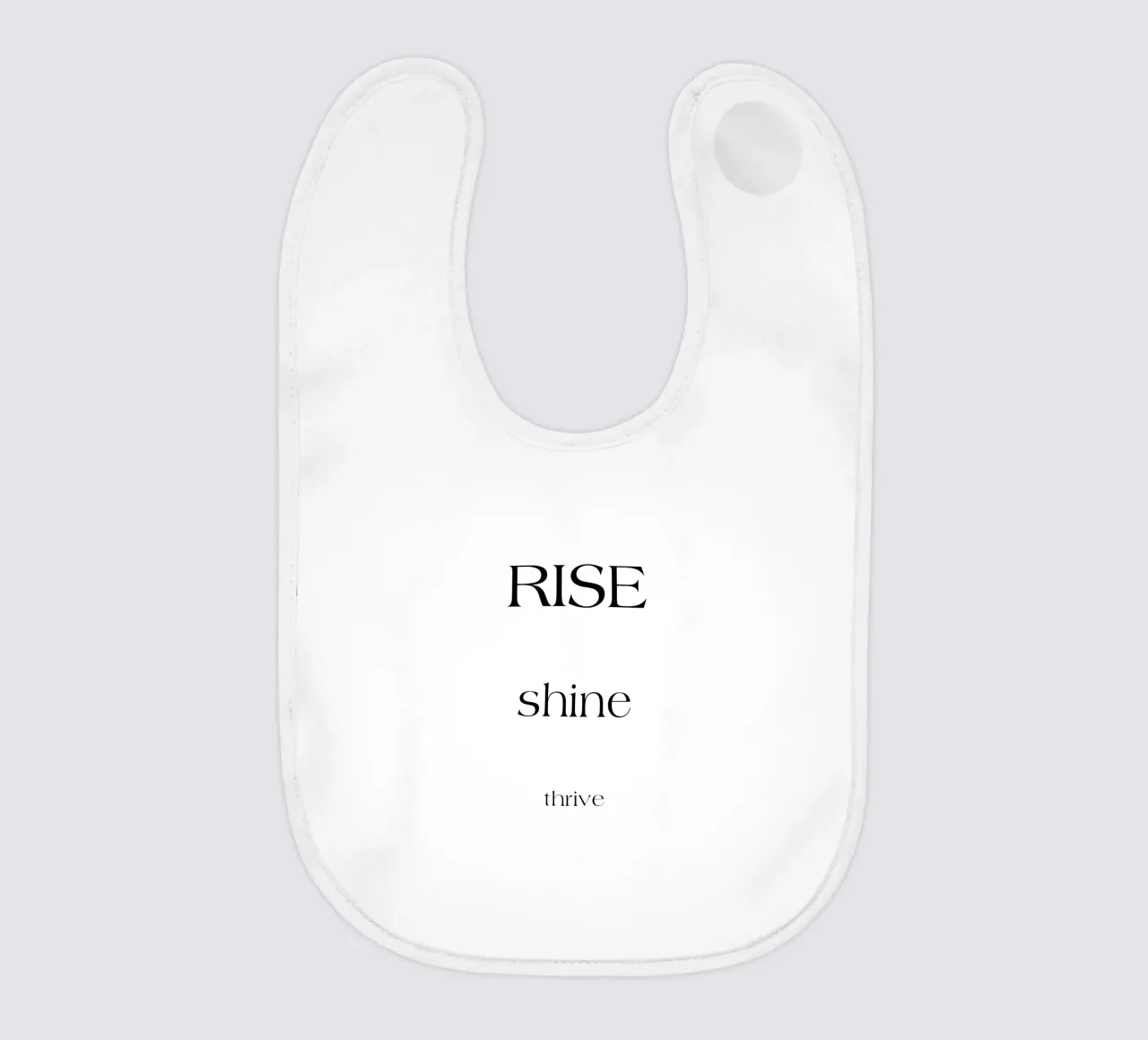 Rise Shine Thrive Semplice tipografia minimalista bavaglino da YV TYPOGRAPHY