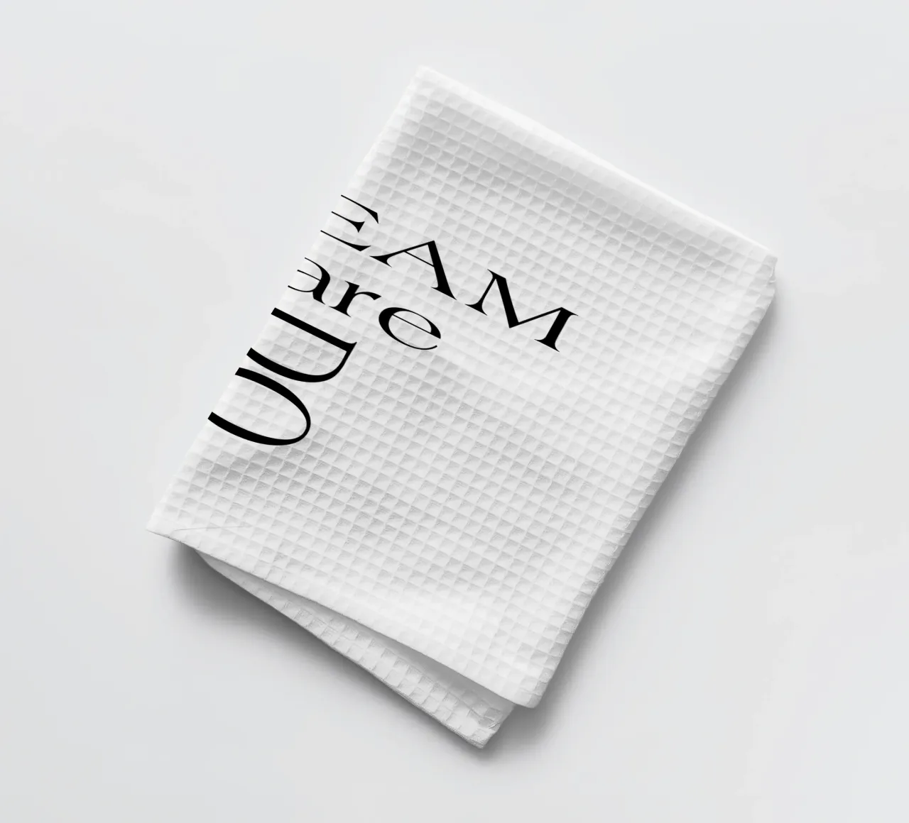 Dream Dare Do Simple Minimalist Elegant Typography torchon de YV TYPOGRAPHY