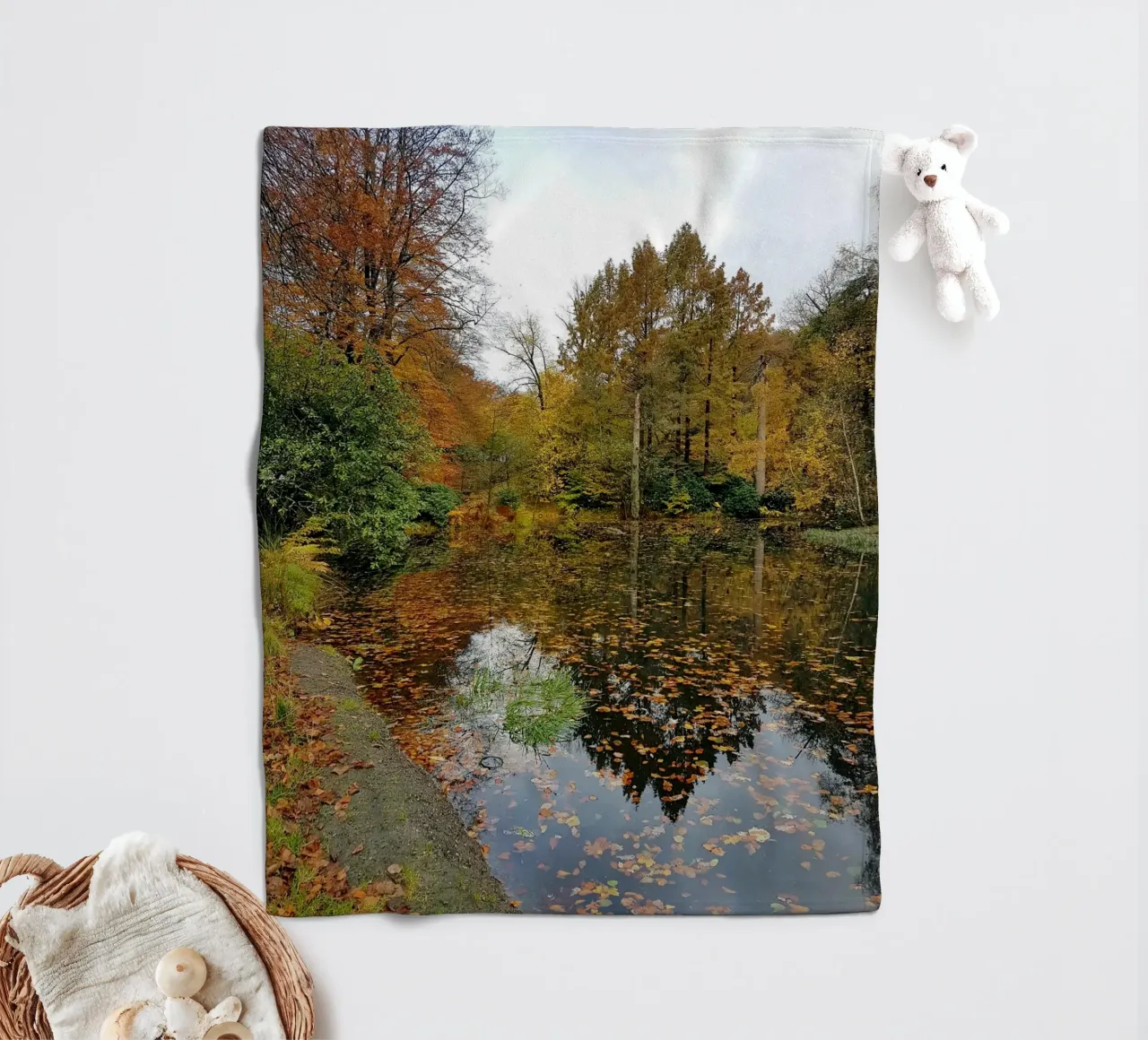 Herfst fleecedeken van Massimo Frascogna