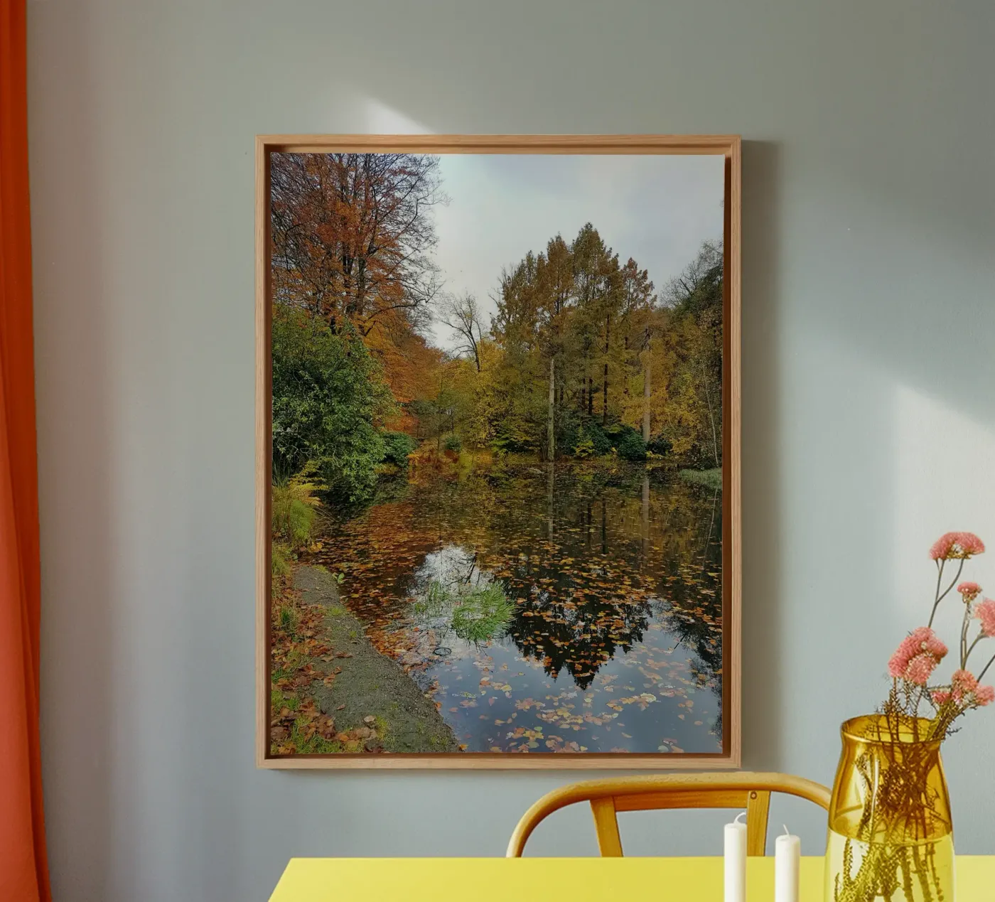 Herfst canvas van Massimo Frascogna