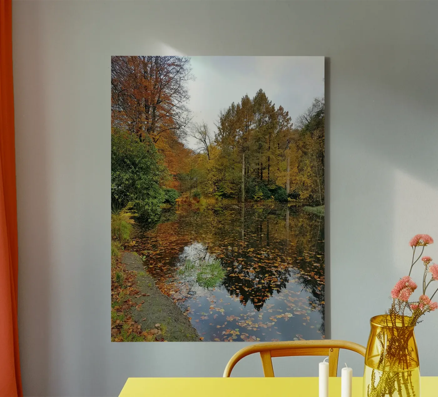 Herfst canvas van Massimo Frascogna