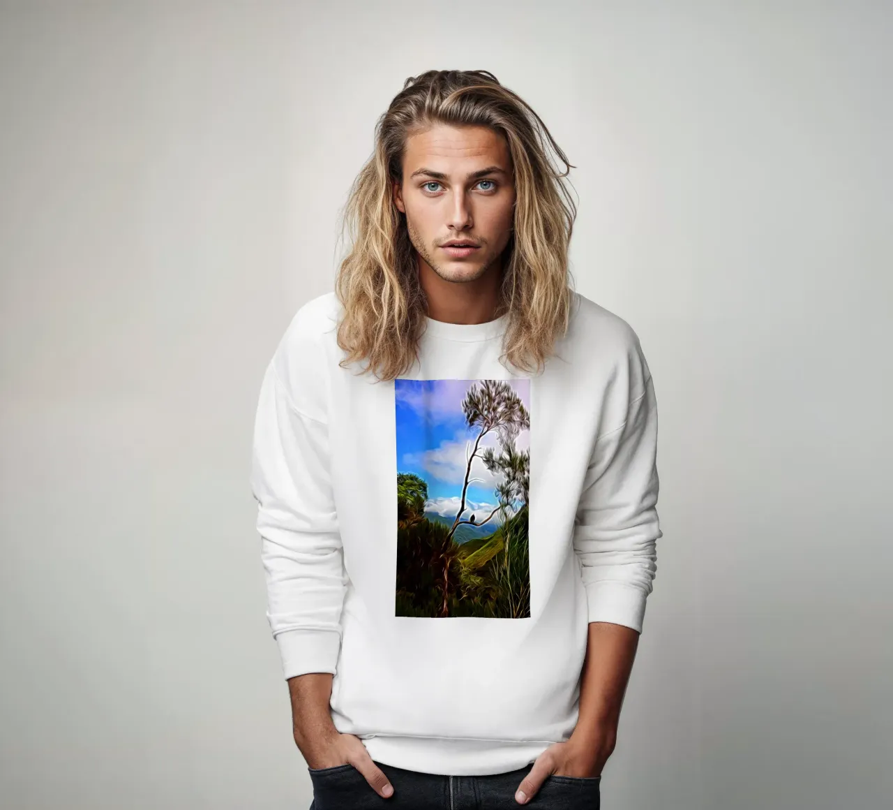 Uccello in riposo felpa da Massimo Frascogna