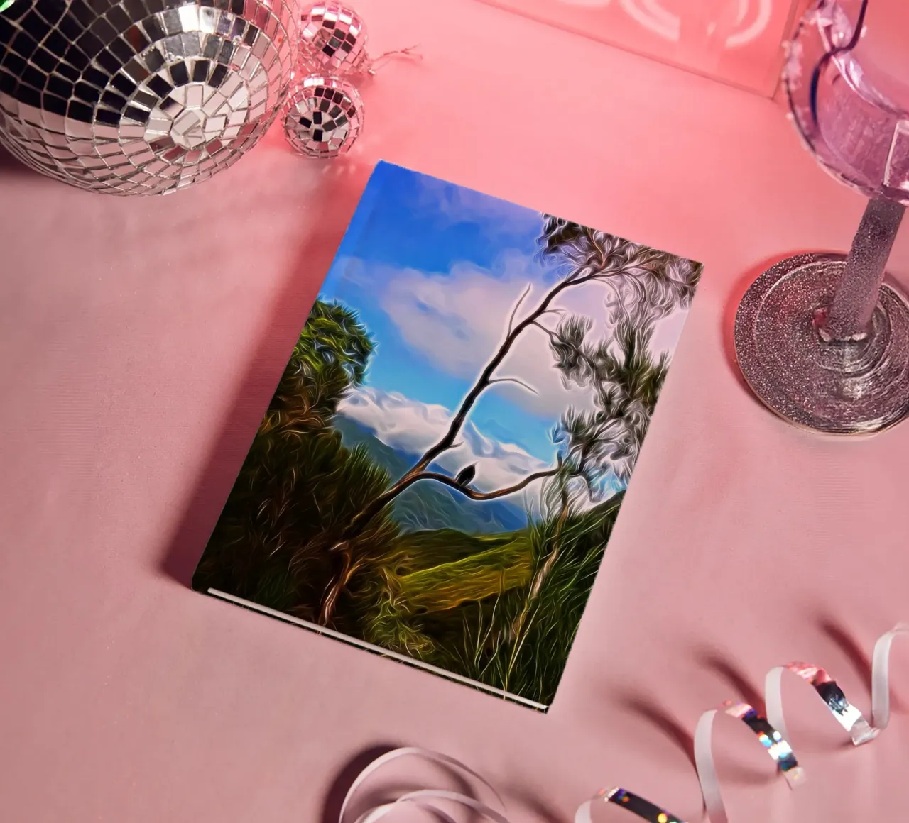 Bird in rest notebook by Massimo Frascogna