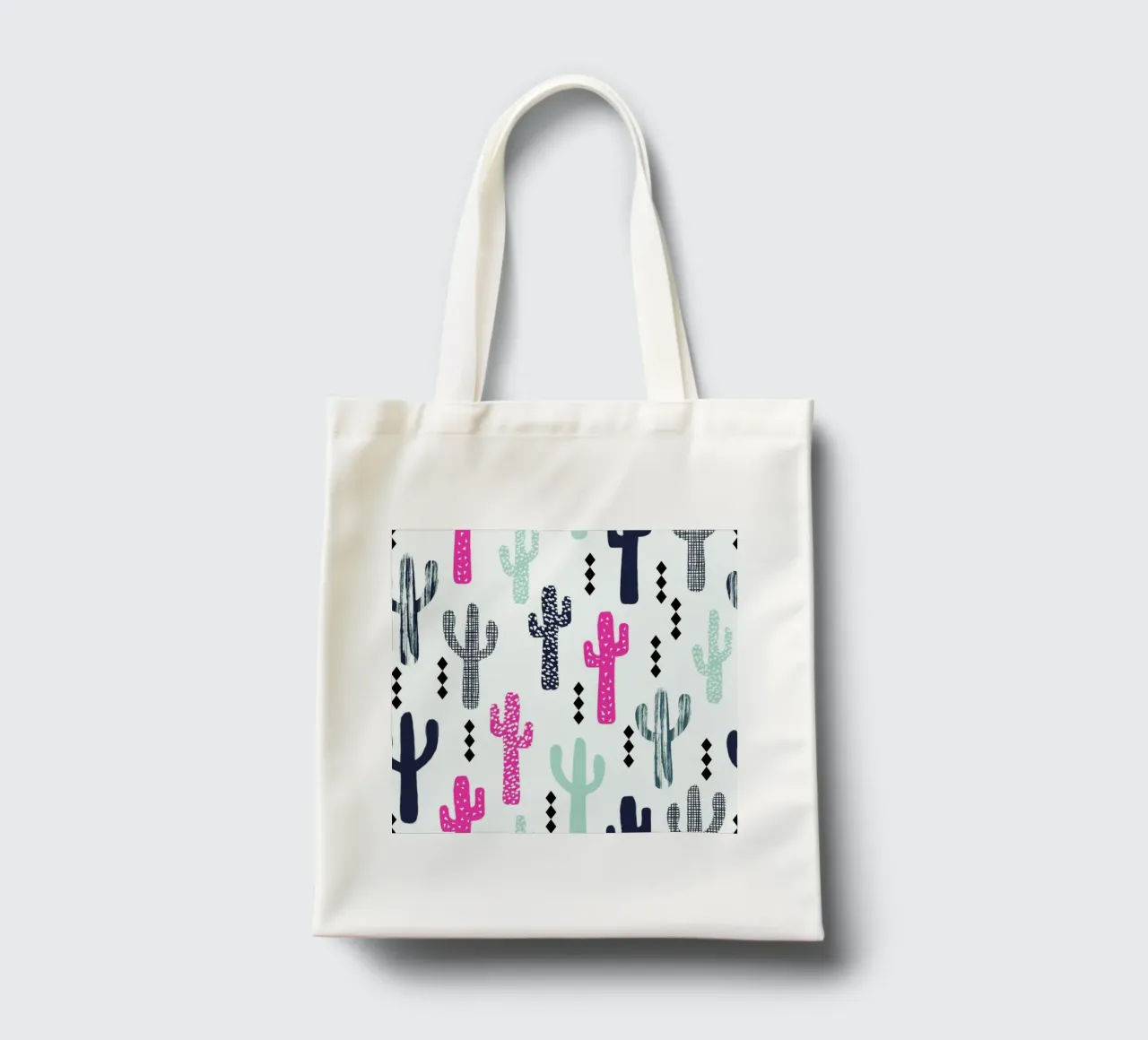 Cactus Magenta tote bag by Charlotte Winter