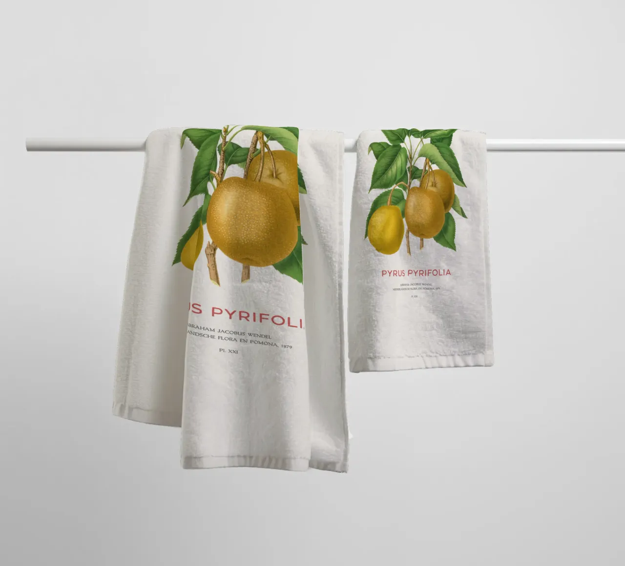 Pero giapponese o Pyrus pyrifolia asciugamano da bagno da Vintagrafica
