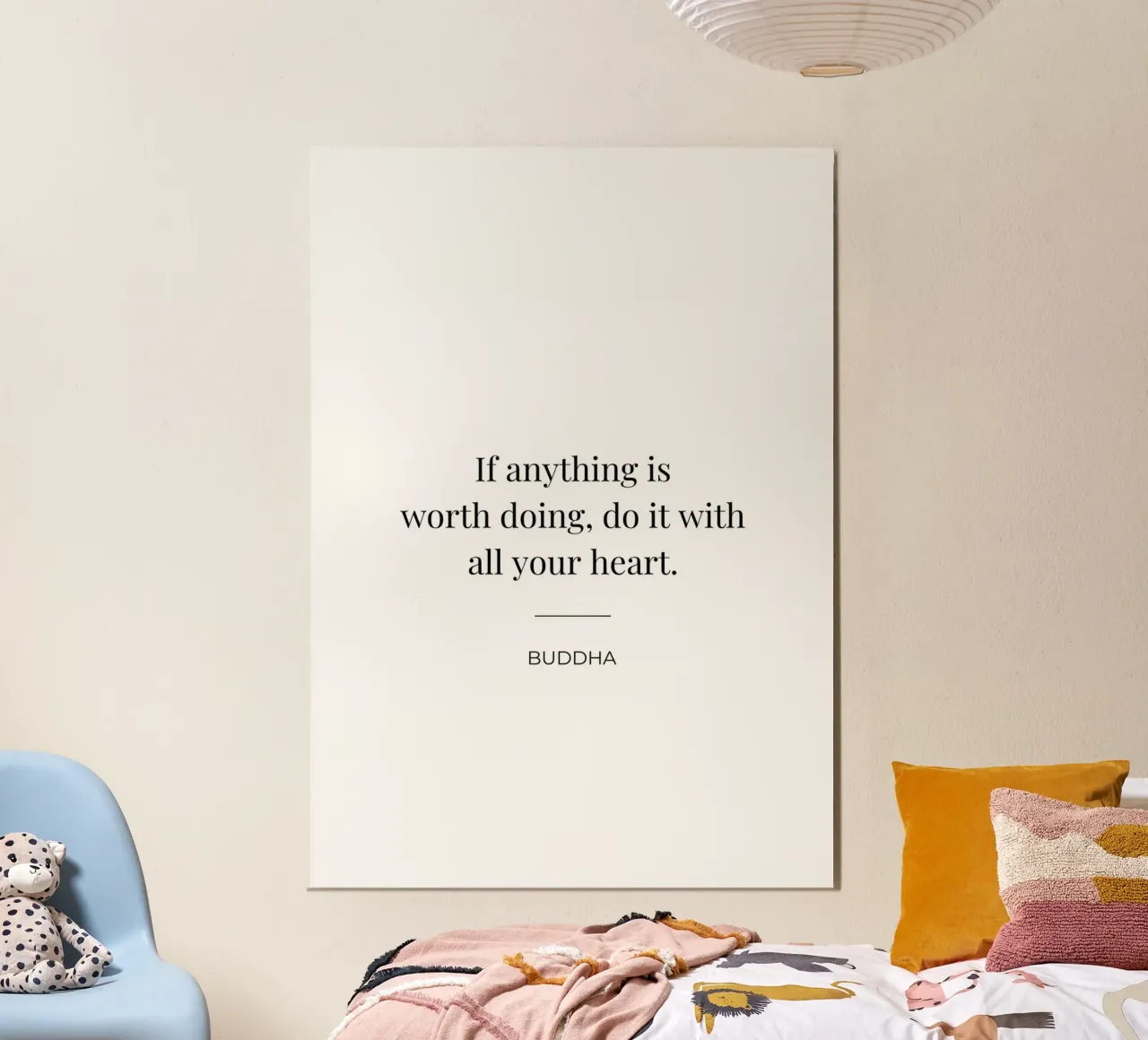 Do it with all your heart quote hahnemühle by Paigaam Studio