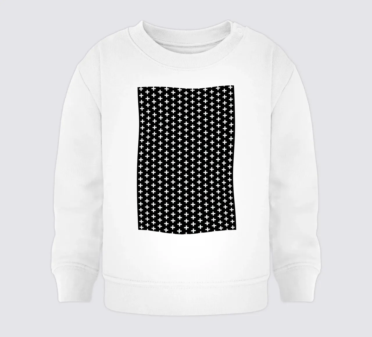 Cross Black And White sudadera de bebé de Charlotte Winter