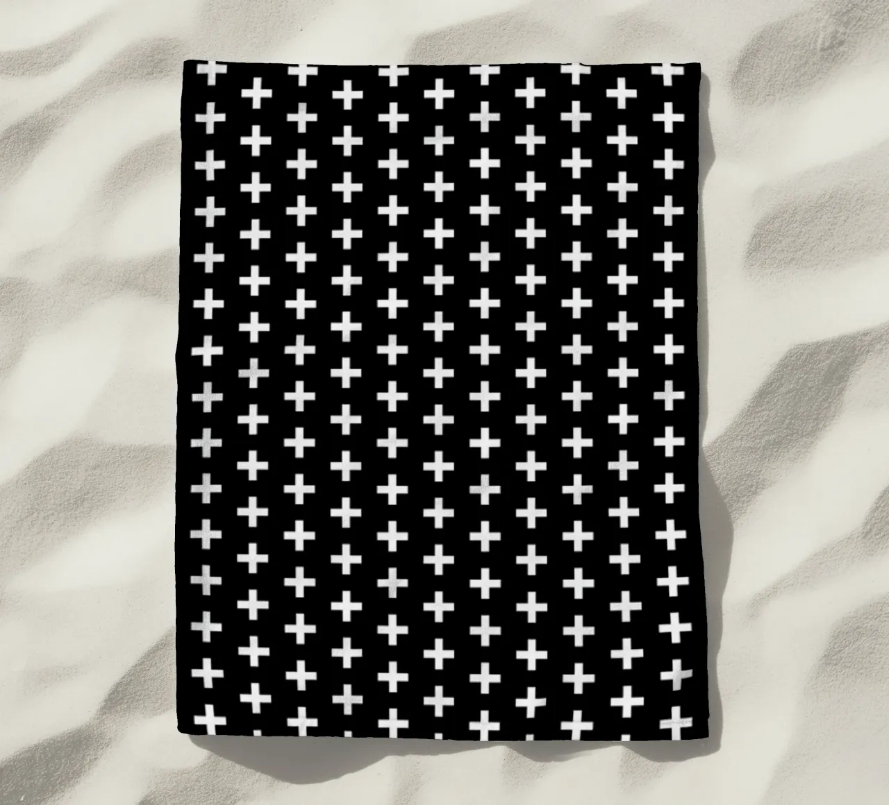 Cross Black And White telo mare da Charlotte Winter
