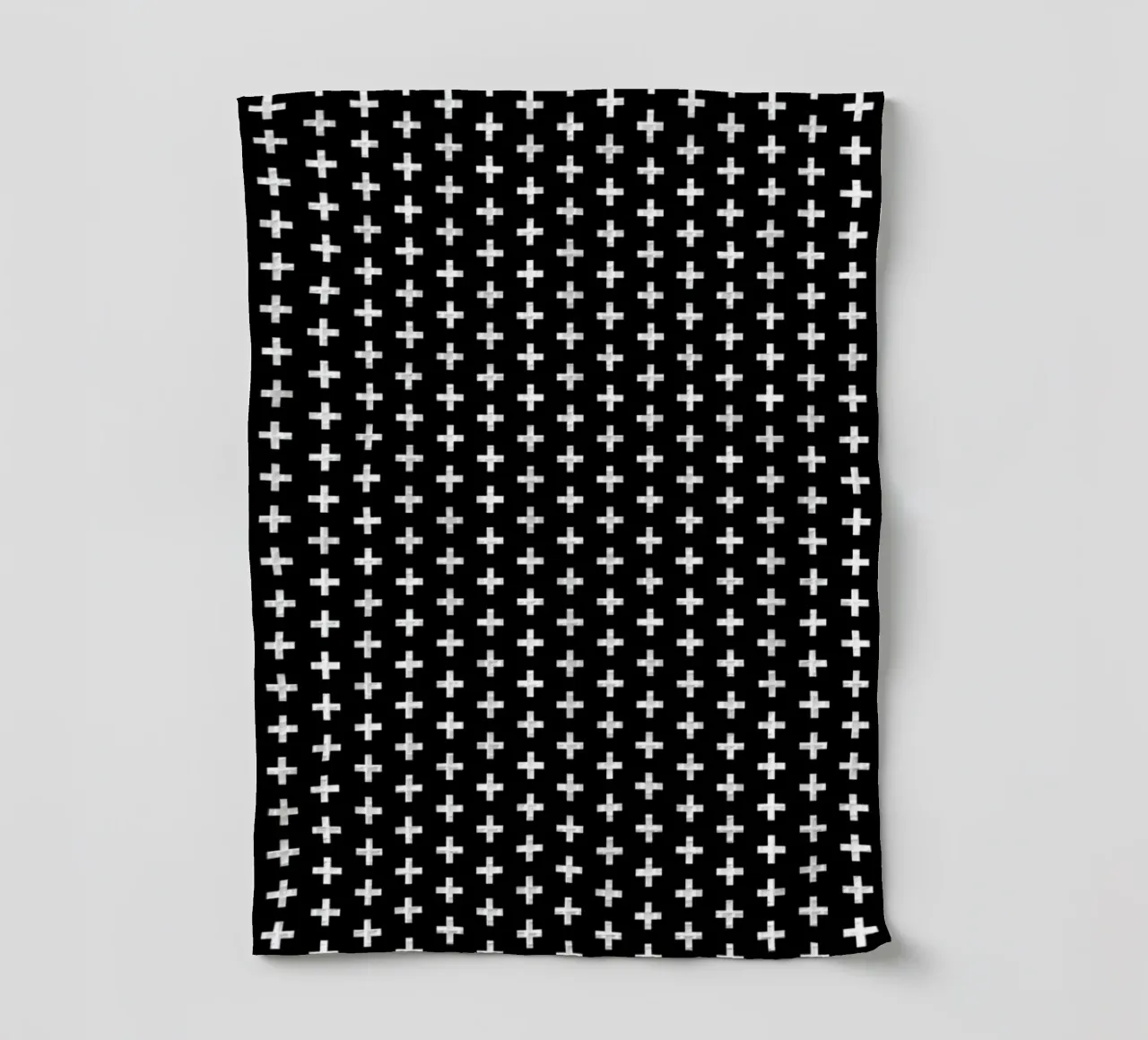 Cross Black And White canovaccio da cucina da Charlotte Winter