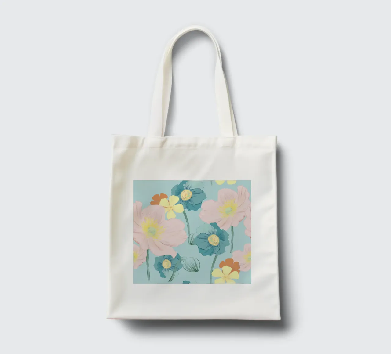 Pastel Wildflower Print for Summer & Spring Vibes borsa in juta da janine.aigner.work