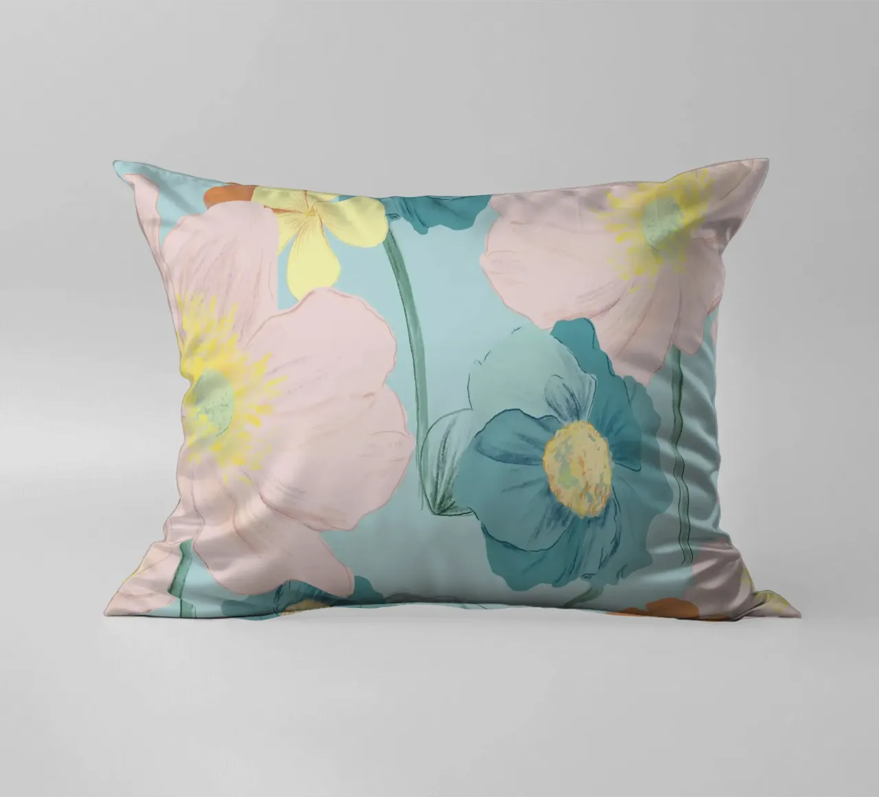 Pastel Wildflower Print for Summer & Spring Vibes cuscino da janine.aigner.work