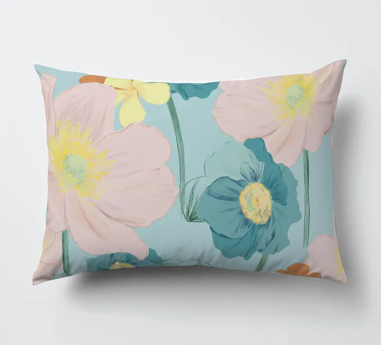 Pastel Wildflower Print for Summer & Spring Vibes cuscino da janine.aigner.work