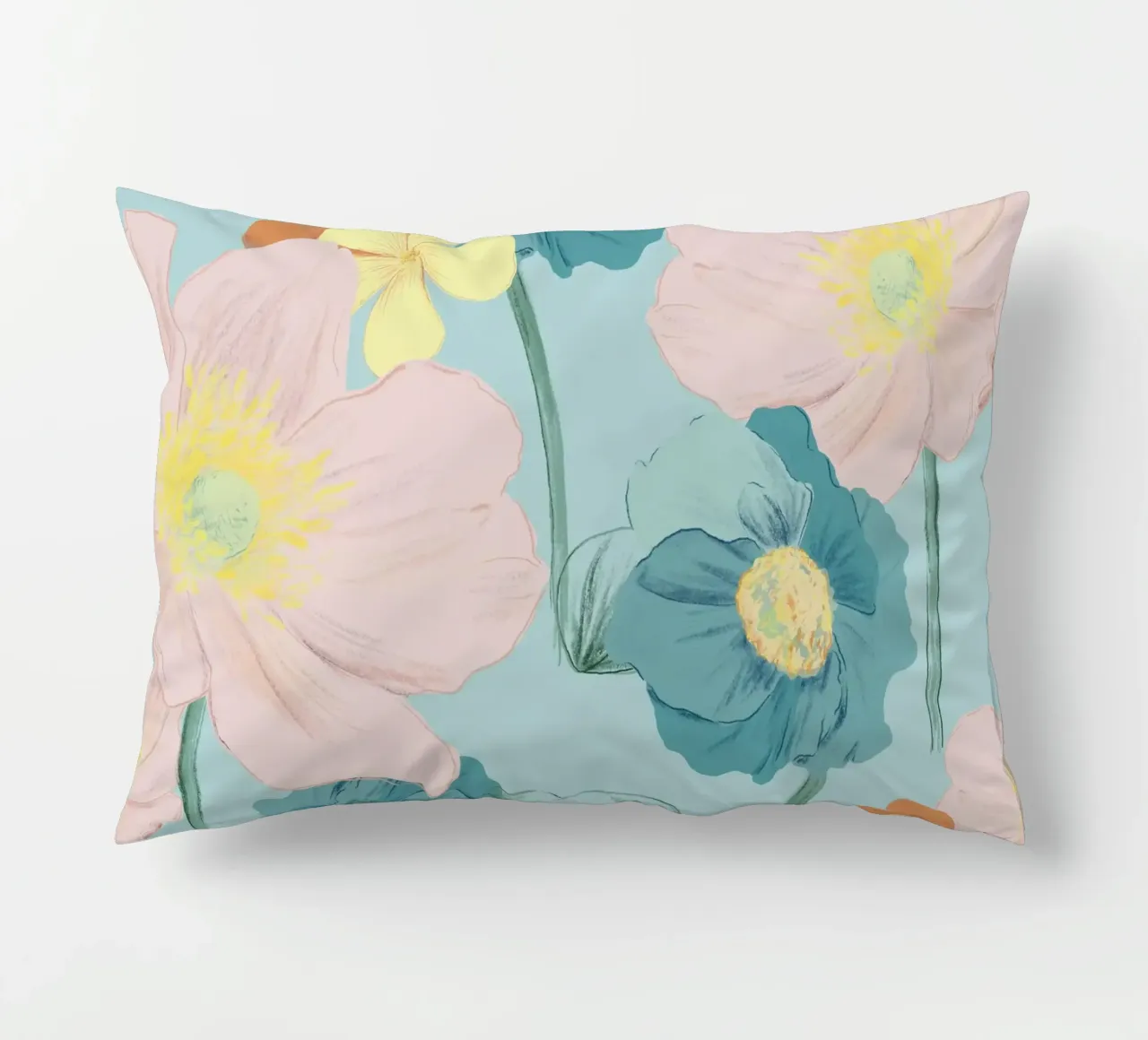 Pastel Wildflower Print for Summer & Spring Vibes cuscino da janine.aigner.work