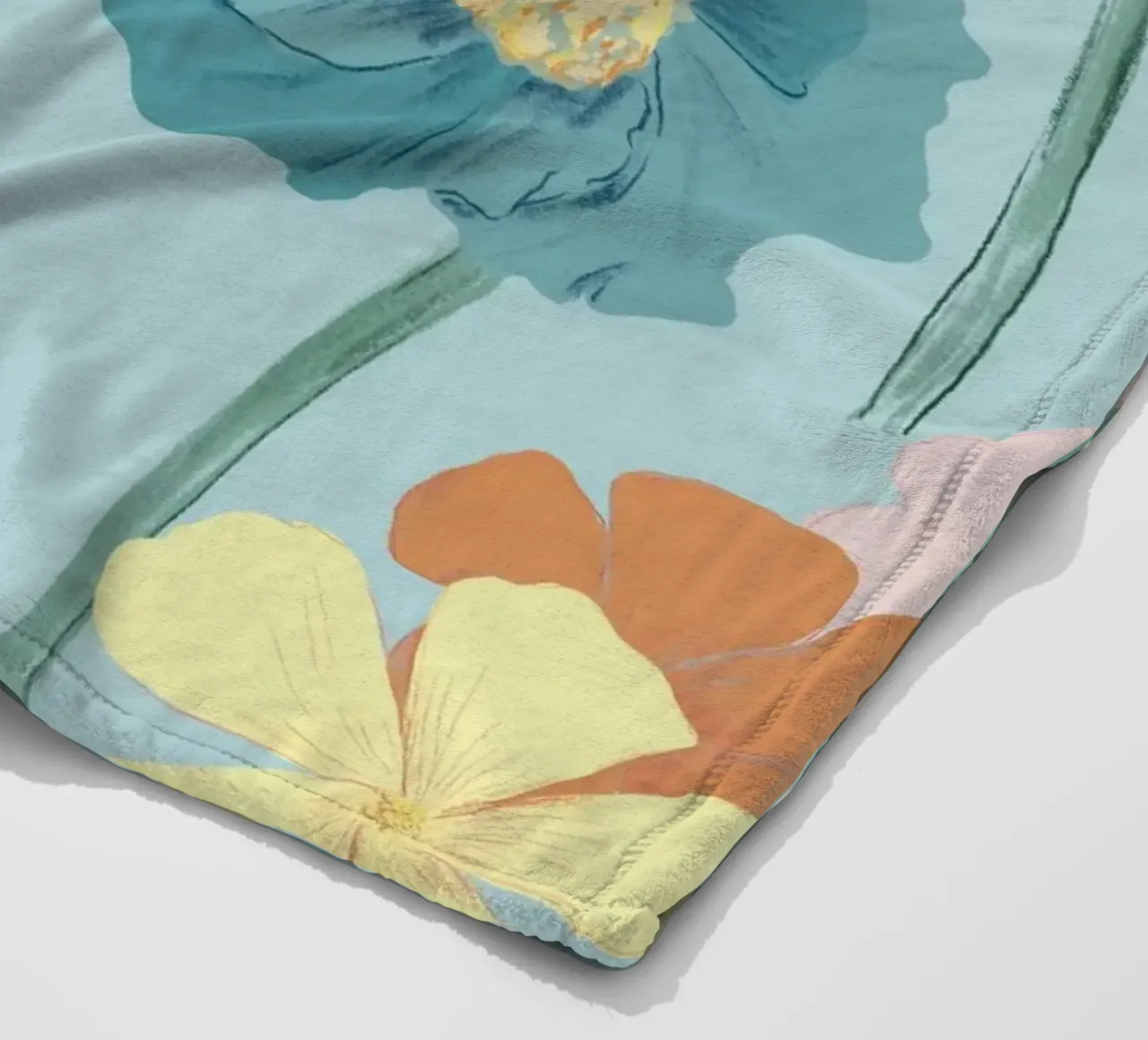Pastel Wildflower Print for Summer & Spring Vibes coperta in pile da janine.aigner.work