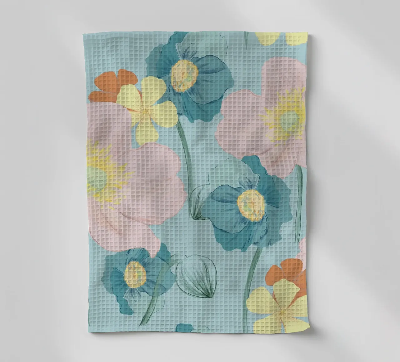 Pastel Wildflower Print for Summer & Spring Vibes torchon de janine.aigner.work