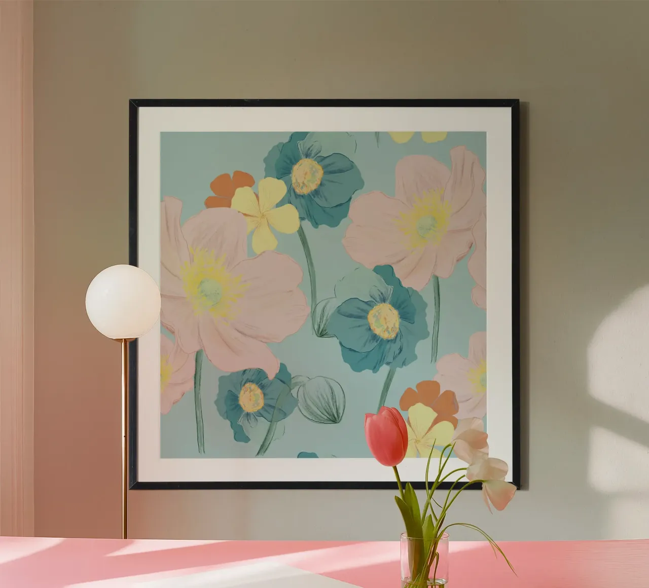 Pastel Wildflower Print for Summer & Spring Vibes carta hahnemühle da janine.aigner.work