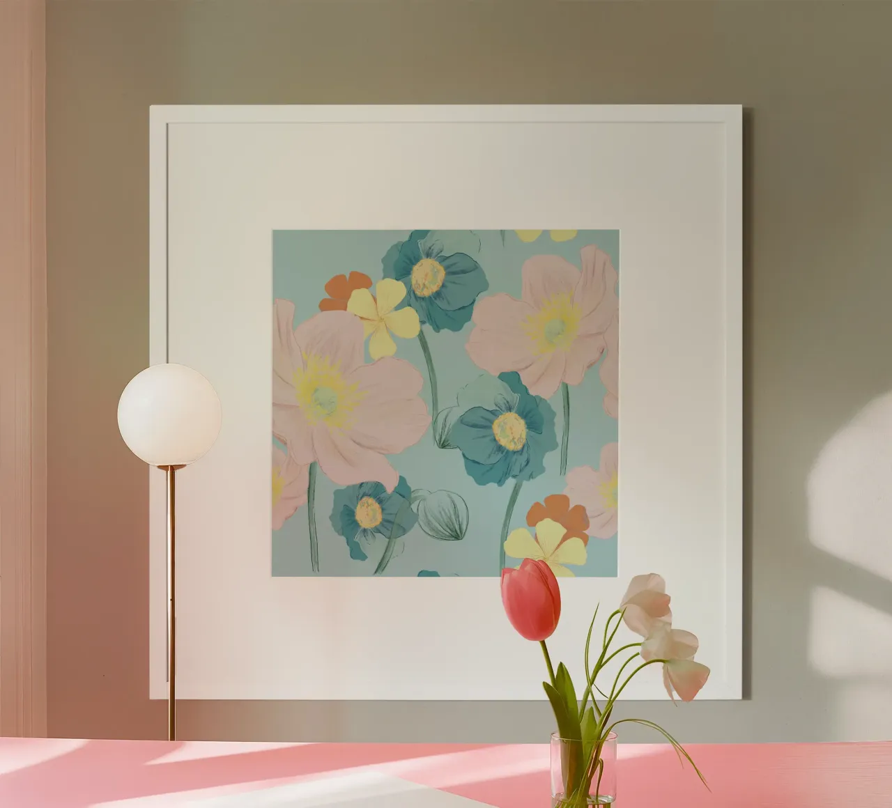 Pastel Wildflower Print for Summer & Spring Vibes carta hahnemühle da janine.aigner.work